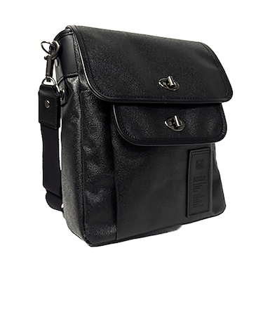 森野帆布　レトロクラシックショルダーバッグ　SF‐341C　ブラック×ブラック