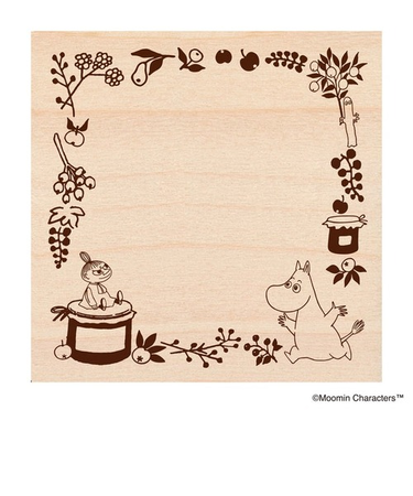 ビバリー　いろどりはんこ　MOOMIN　TSW-165　果実のリース