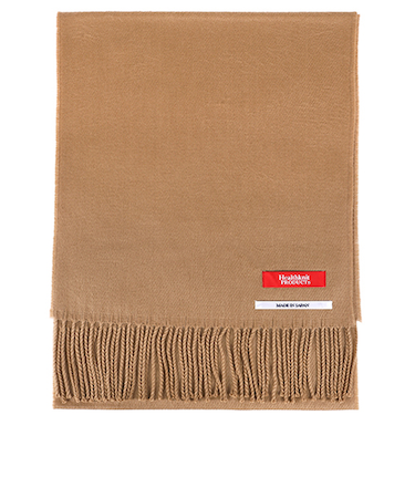 ヘルスニットプロダクト（Healthknit　Product）　マフラー　無地ベージュ