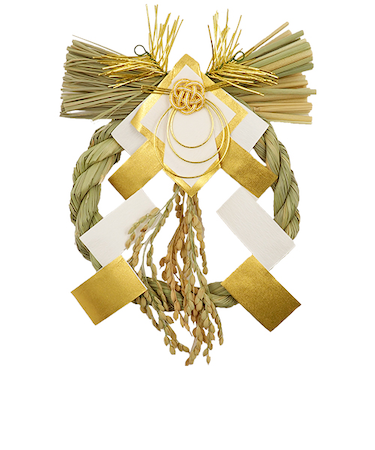 【正月用品】　本わら白金稲穂飾り　804