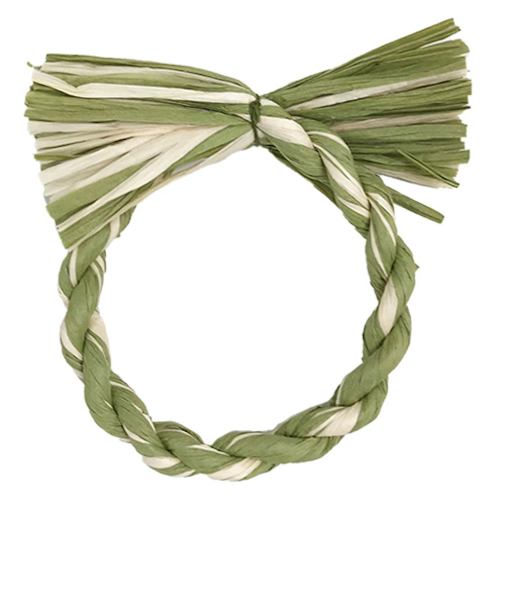 【正月用品】　カサハラ　紙製リースベース　マーブルグリーン　直径15cm　1891109