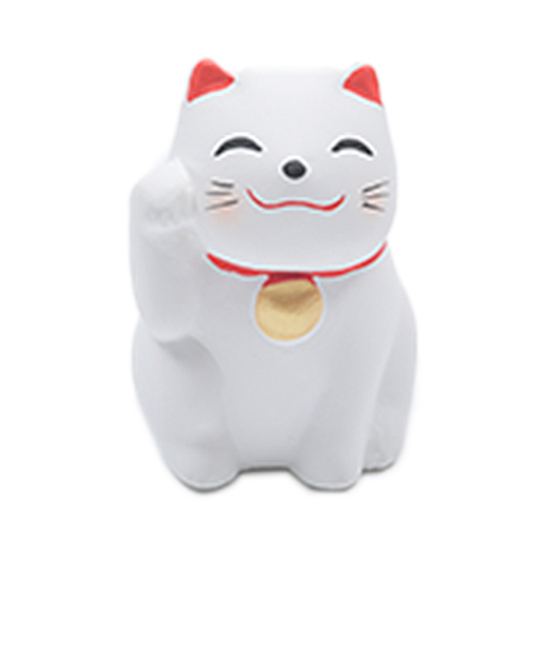 【正月用品】　おみくじ工房　招き猫おみくじ　白右手