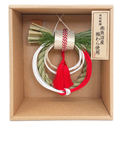 【年賀用品】　越後稲わら飾り　祝い赤房