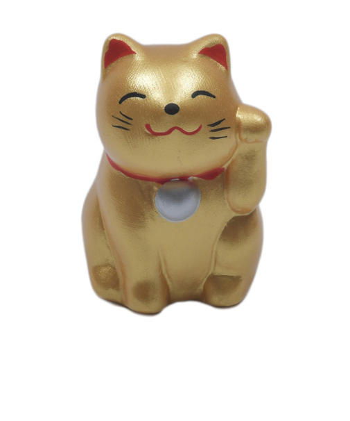 【正月用品】　おみくじ工房　招き猫　金色　左手
