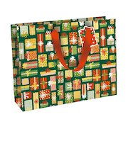 【クリスマス】　クレールフォンテーヌ（Clairefontaine）　ペーパーバッグ　スウィートクリスマス　L　cfX－34644－6