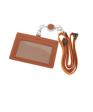 ハンズオリジナル　牛革製ベーシックIDケース　ブラウン