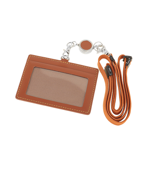 ハンズオリジナル　牛革製ベーシックIDケース　ブラウン