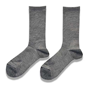 SOLFIBER（R）　FREEKNOT　ジッとしていても温かい　レイヤーテック　ミドルソックス　先丸　Y5145－26－93　チャコール