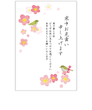 アクティブコーポレーション　寒中見舞いはがき　KK－335　梅と鶯