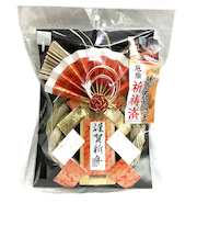 【正月用品】　カサハラ　厄除け飾り紅白結　125321