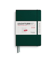 【2026年1月始まり】　ロイヒトトゥルム1917　プランナー　ハードカバー　A5　ウィークリーレフト　372658　フォレストグリーン　月曜始まり