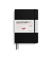 【2026年1月始まり】　ロイヒトトゥルム1917　プランナー　ハードカバー　A5　ウィークリーバーチカル　372759　ブラック　月曜始まり