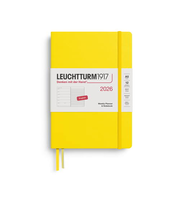 【2026年1月始まり】　ロイヒトトゥルム1917　プランナー　ハードカバー　A5　ウィークリーレフト　372655　レモン　月曜始まり
