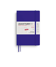 【2025年11月始まり】　ロイヒトトゥルム1917　プランナー　ソフトカバー　B6変型　マンスリーブロック　372795　インク　月曜始まり