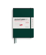 【2026年1月始まり】　ロイヒトトゥルム1917　プランナー　ハードカバー　A5　ウィークリーバーチカル　372763　フォレストグリーン　月曜始まり