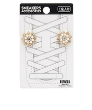 ジュエル1923（JEWEL1923）　スニーカーアクセサリー　クリップタイプ　パールモチーフB