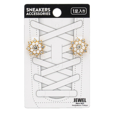 ジュエル1923（JEWEL1923）　スニーカーアクセサリー　クリップタイプ　パールモチーフB