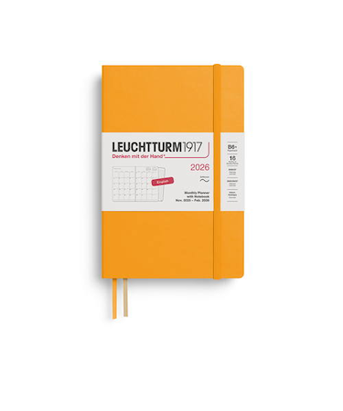 【2025年11月始まり】　ロイヒトトゥルム1917　プランナー　ソフトカバー　B6変型　マンスリーブロック　372792　ライジングサン　月曜始まり