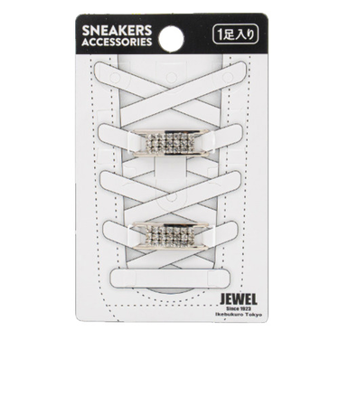 ジュエル1923（JEWEL1923）　スニーカーアクセサリー　プレートタイプ　シルバークリスタル