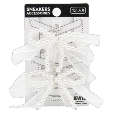 ジュエル1923（JEWEL1923）　スニーカーアクセサリー　クリップタイプ　パールリボン
