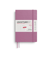 【2025年11月始まり】　ロイヒトトゥルム1917　プランナー　ソフトカバー　B6変型　マンスリーブロック　372791　ダスティローズ　月曜始まり