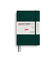 【2025年11月始まり】　ロイヒトトゥルム1917　プランナー　ソフトカバー　B6変型　マンスリーブロック　372794　フォレストグリーン　月曜始まり