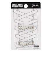 ジュエル1923（JEWEL1923）　スニーカーアクセサリー　プレートタイプ　シルバーリボン