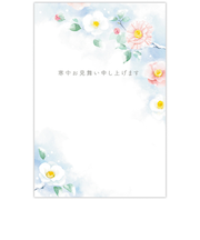 ホールマーク（Hallmark）　寒中見舞いはがき　雪椿　6枚入り