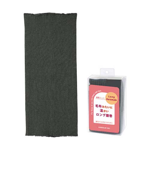 【お買い得】　コアブルー（COREBLUE）　毛布みたいに温かい　ロングハラマキ　ブラック