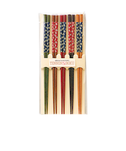 【お買い得】　イシダ　客用箸　染小桜　5P