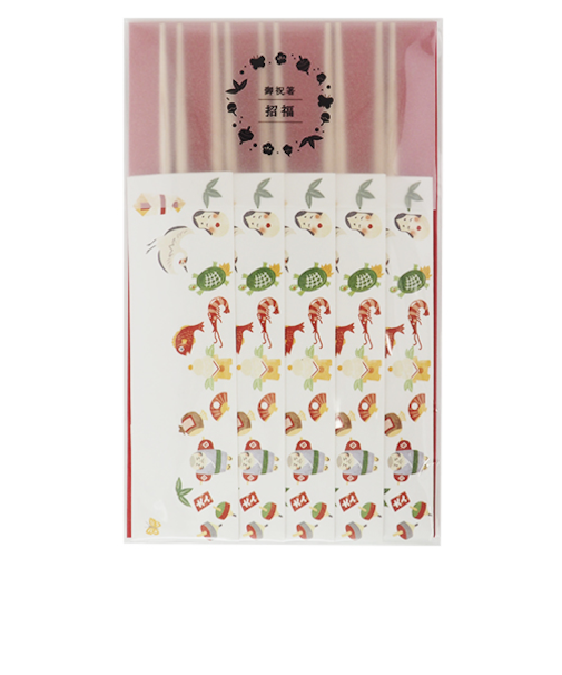 御祝箸　招福　24cm　HSY－01－G5　5膳入