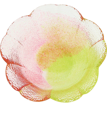 【正月用品】　藍花　桜のいろどり-江戸硝子-　小鉢　30539　葉桜