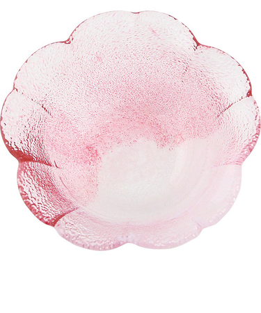 【正月用品】　藍花　桜のいろどり-江戸硝子-　小鉢　30536　白桜