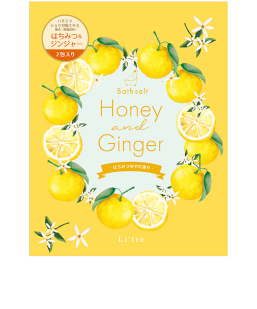 ラボクリップ（LABCLIP）　ハニー＆ジンジャー　バスソルト　2P　30g×2包　C25-LTHGB2-YZ　ハチミツユズ