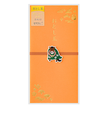 ミドリ（MIDORI）　刺繍　おとし玉　金封　馬獅子舞柄　25705006　1枚入