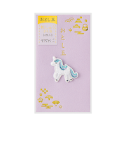 ミドリ（MIDORI）　刺繍　おとし玉　ぽち袋　ユニコーン柄　25704006　2枚入