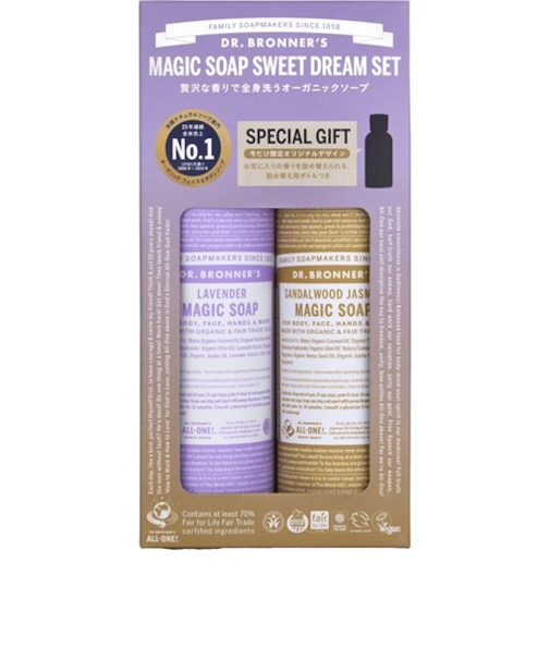 ドクターブロナー（DR.BRONNER’S）　マジックソープ　スイートドリームセット　2025　237mL+237mL