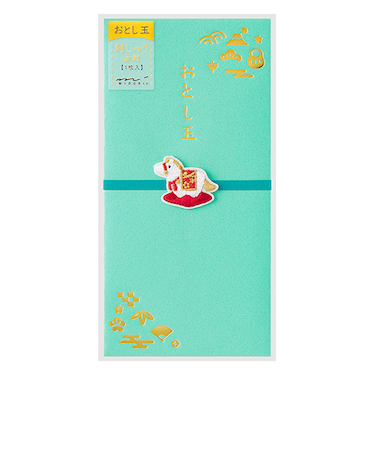 ミドリ（MIDORI）　刺繍　おとし玉　金封　置物柄　午　25708006　1枚入