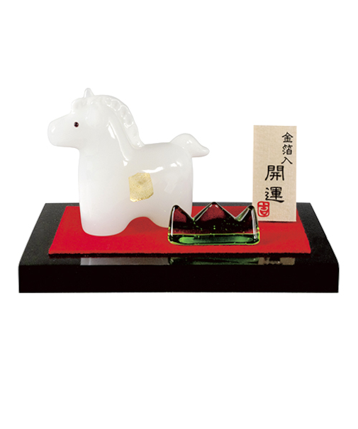 【正月用品】　プリーズ　白馬と草　ETG-06