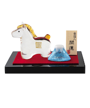 【正月用品】　プリーズ　金の午と富士山　ETG-03