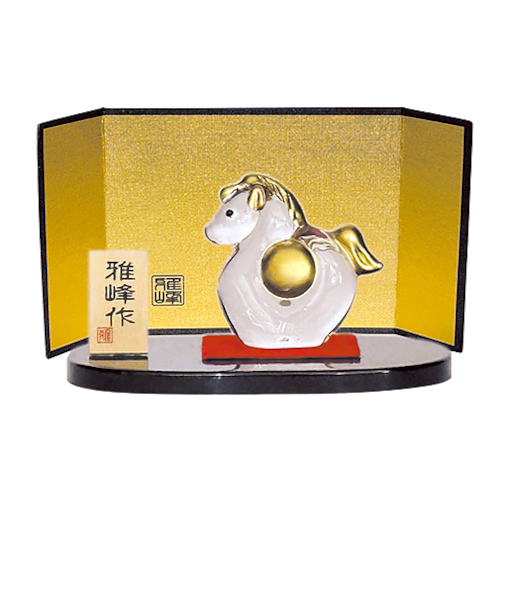 【正月用品】　雅峰　風水ビードロ福午　N36