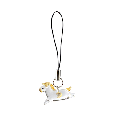 【正月用品】　プリーズ　ストラップ金の馬　ETG-11