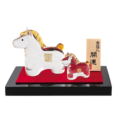 【正月用品】　プリーズ　金の午　親子　ETG-02