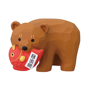 【正月用品】　デコレ（Decole）　コンコンブル　福運び木彫熊　ZCB-29610