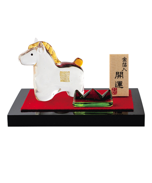 【正月用品】　プリーズ　金の午と草　ETG-04