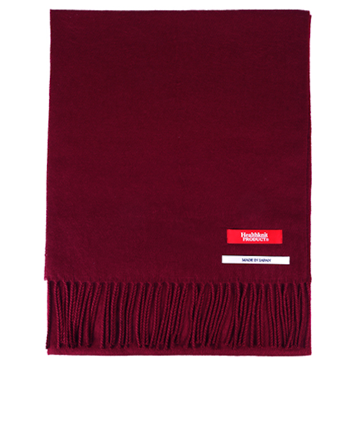 ヘルスニットプロダクト（Healthknit　Product）　マフラー　無地ワイン