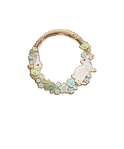 3カラット（3carat）　おめかしリース　うさぎのリース　OW-006GD/BLU