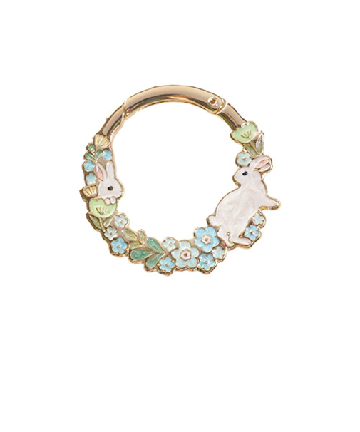 3カラット（3carat）　おめかしリース　うさぎのリース　OW-006GD/BLU