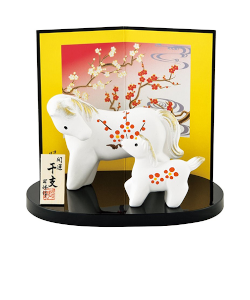 【正月用品】　昭峰　開運紅梅福午親子　104