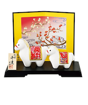 【正月用品】　昭峰　開運金彩ちりめん福午親子　113